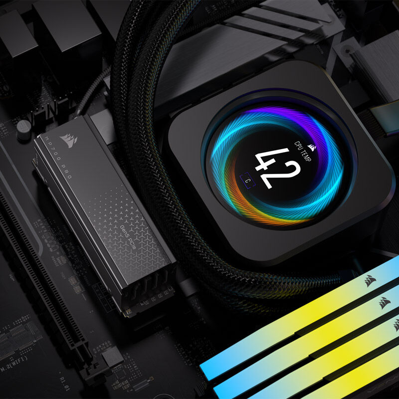 Corsair MP700 Pro NVMe SSD, PCIe 5.0 M.2 Type 2280 - 1TB with heatsink