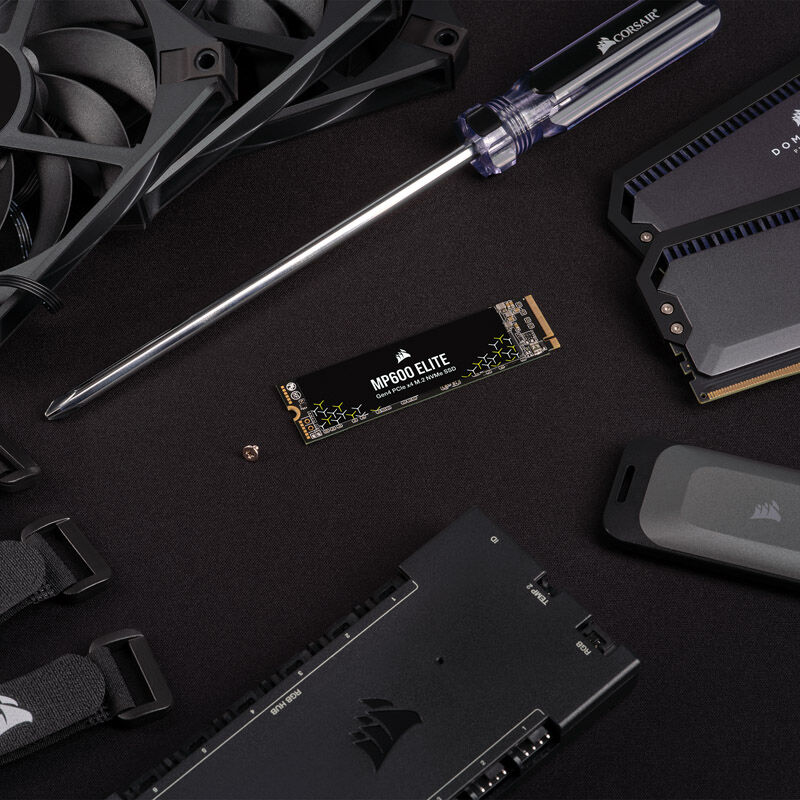 Corsair MP600 Elite NVMe SSD, PCIe 4.0 M.2 Type 2280 - 1TB
