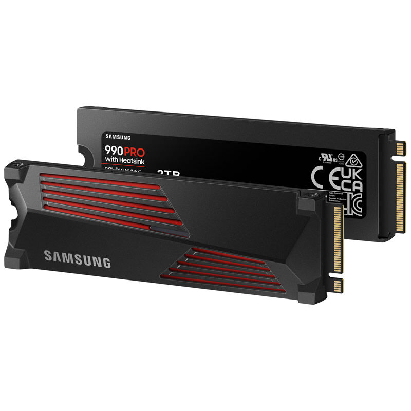 SAMSUNG 990 PRO Series NVMe SSD, PCIe 4.0 M.2 Type 2280, with heatsink - 2TB