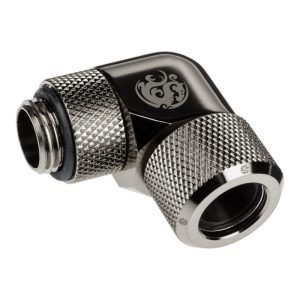 BitsPower Advanced multi-link adapter connection 90 degrees G1/4 inch AG to 12mm OD hard tube - rotatable, : image 1