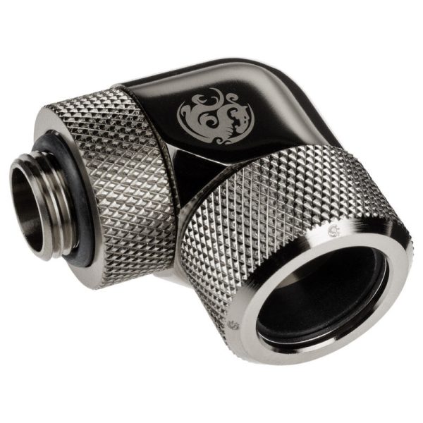 BitsPower Advanced multi-link adapter connection 90 degrees G1/4 inch AG to 16mm OD hard tube – rotatable,
