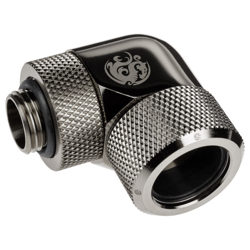 BitsPower Advanced multi-link adapter connection 90 degrees G1/4 inch AG to 16mm OD hard tube - rotatable,