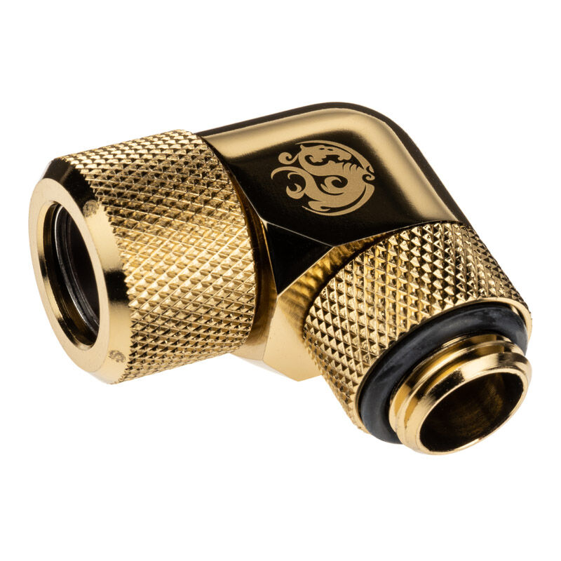 BitsPower Advanced multi-link adapter connection 90 degrees G1/4 inch AG to 12mm OD hard tube - rotatable, : image 2