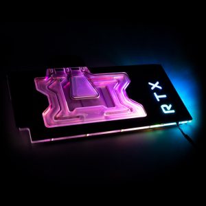 Aqua Computer kryographics NEXT RTX 3080 / 3090 Strix GPU water cooler - copper + acrylic