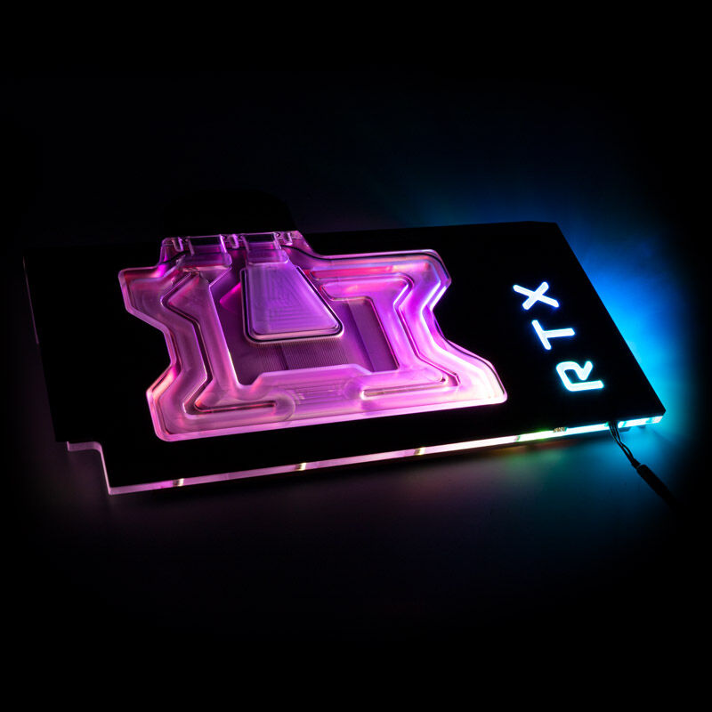 Aqua Computer kryographics NEXT RTX 3080 / 3090 Strix GPU water cooler - copper + acrylic
