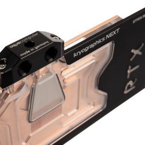 Aqua Computer kryographics NEXT RTX 3080 / 3090 Strix GPU water cooler - copper + acrylic