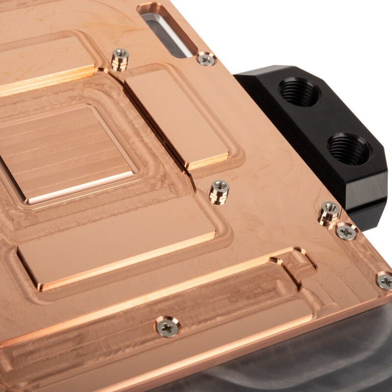 Aqua Computer kryographics NEXT RTX 3080 / 3090 Strix GPU water cooler - copper + acrylic
