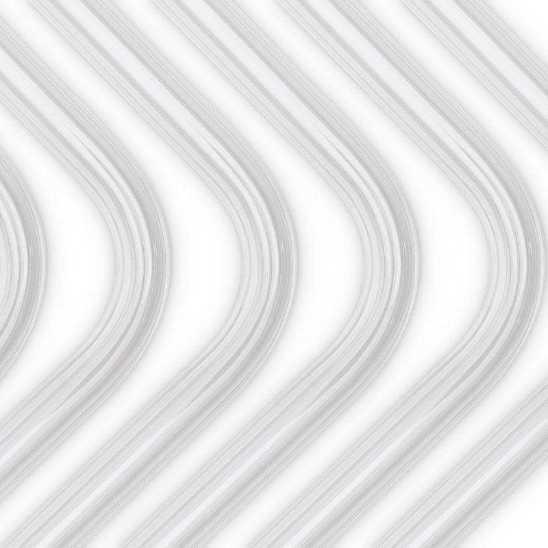EK Water Blocks EK-Loop Hard Tube 16/12mm acrylic, curved 90 degrees - 80cm, 6 pieces