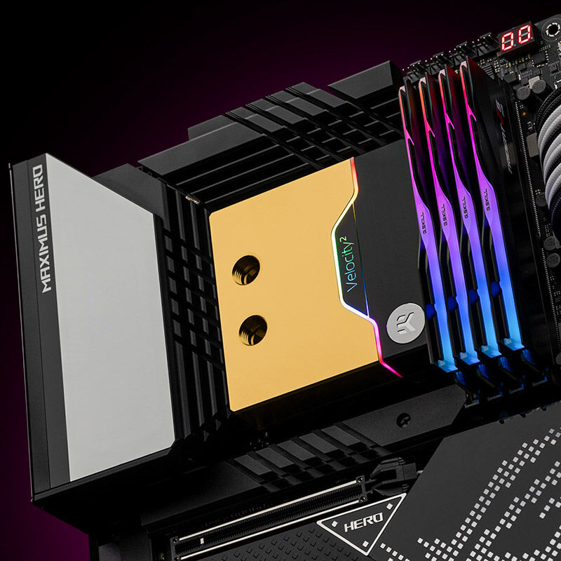 EK-Quantum Velocity2 D-RGB - 1700 Nickel + Gold : image 4