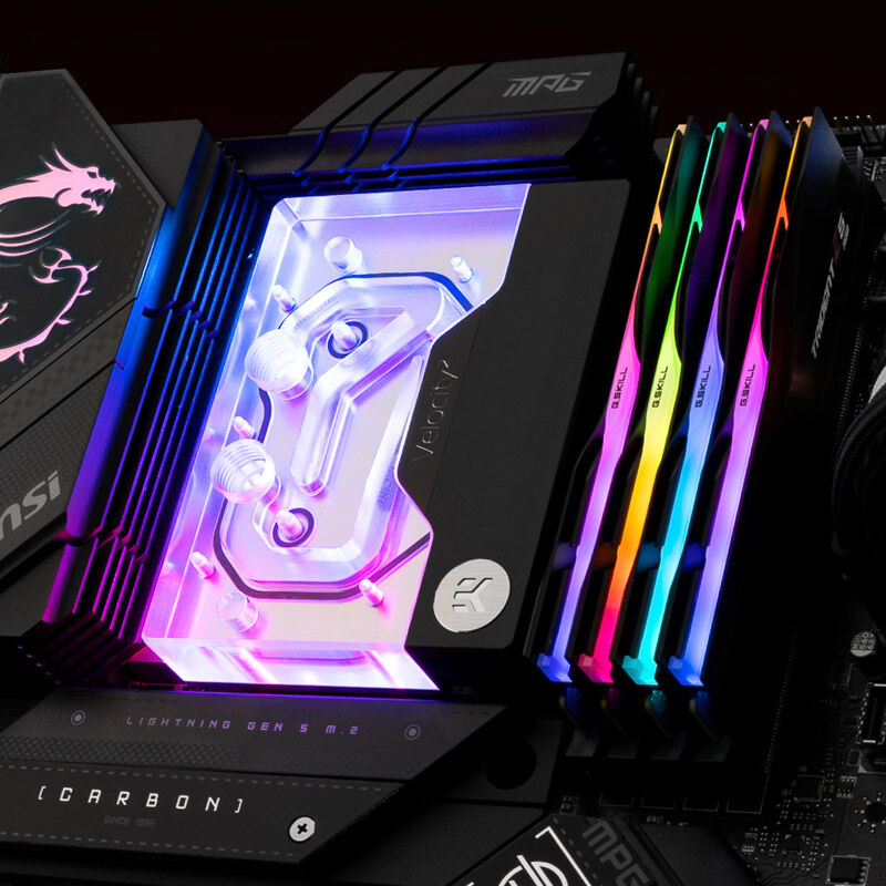 EK-Quantum Velocity2 D-RGB - AM5 Nickel + Plexi - Watercooling UK