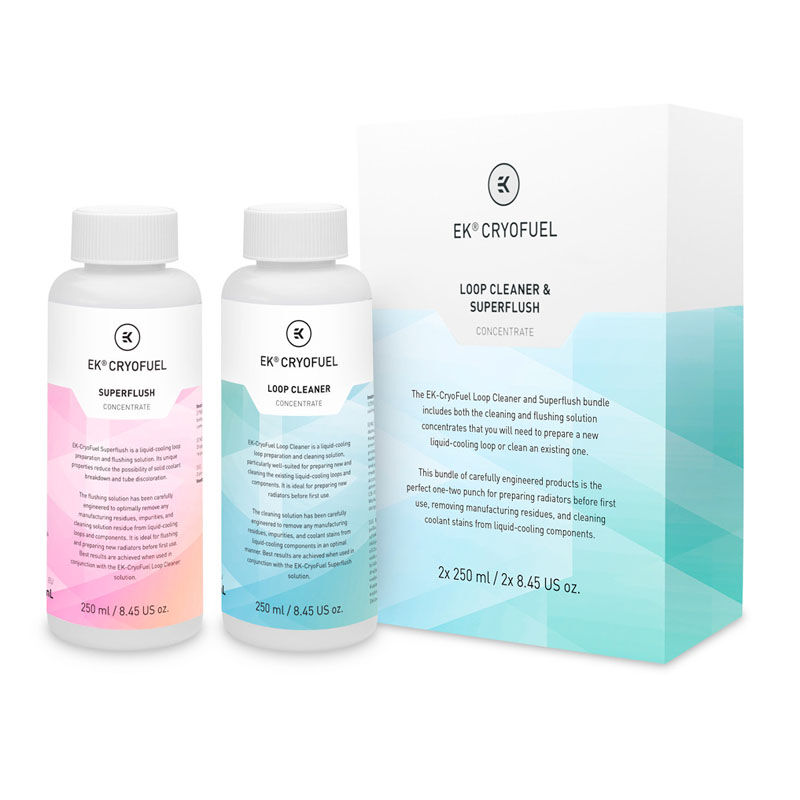 EK Waterblocks EK-CryoFuel Loop Cleaner + Superflush (Concentrate 250mL)