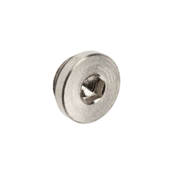 EK-Quantum Surface End Tank Plug – Nickel