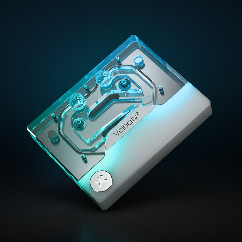 EK Water Blocks EK-Quantum Velocity2 D-RGB - AM5 White Edition : image 3