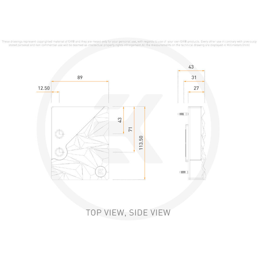 EK Water Blocks EK-Quantum Velocity2 Edge D-RGB - AM5 Silver Special Edition