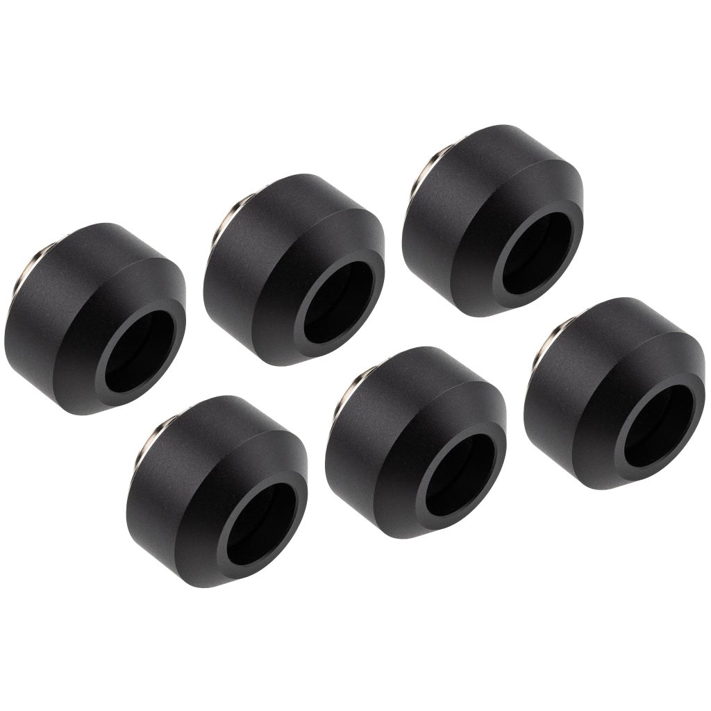Optimus Hardtube Fitting, 12mm (6 Pack with tool) - Black : image 1