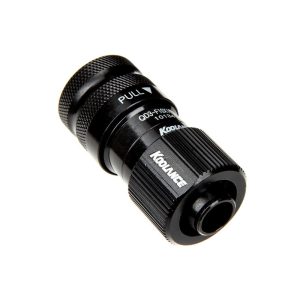 Koolance QD3 quick release straight female to 16/10mm - no-spill, black