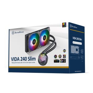 Silverstone VIDA 240 SLIM, complete water cooling, black - 240mm