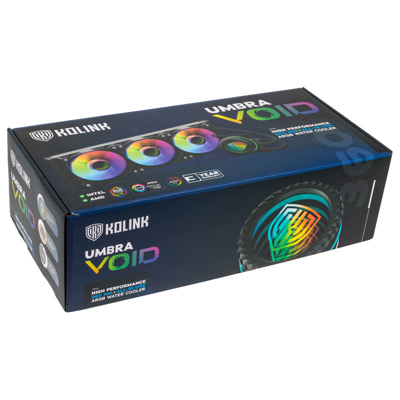 Kolink Umbra Void 360 AIO Performance ARGB CPU complete water cooling