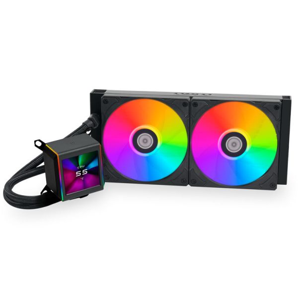 Lian Li GALAHAD II LCD 280 complete water cooling, ARGB – black