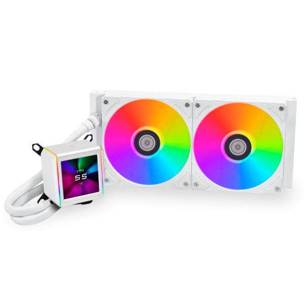 Lian Li GALAHAD II LCD 280 complete water cooling, ARGB – white