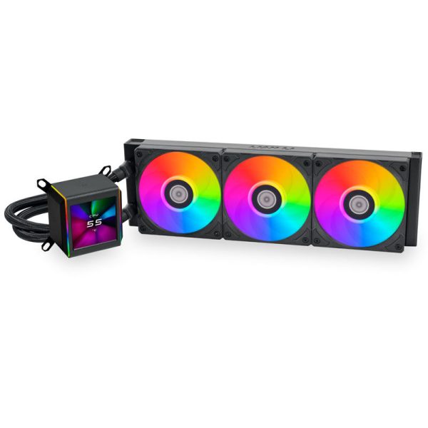 Lian Li GALAHAD II LCD 360 complete water cooling, ARGB – black