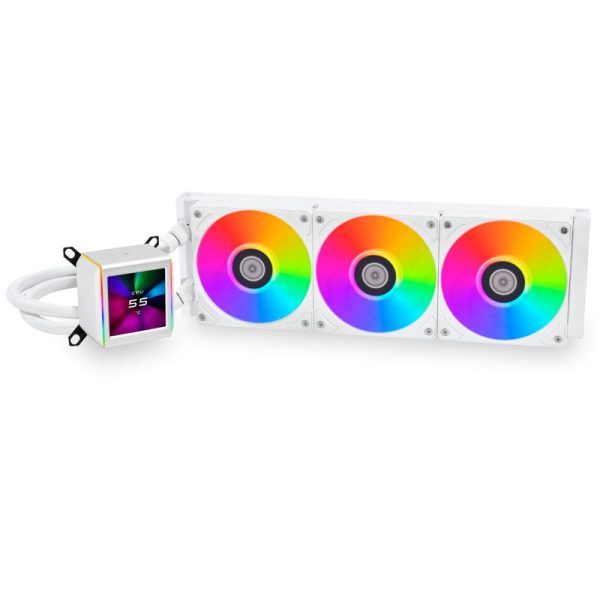 Lian Li GALAHAD II LCD 360 complete water cooling, ARGB – white