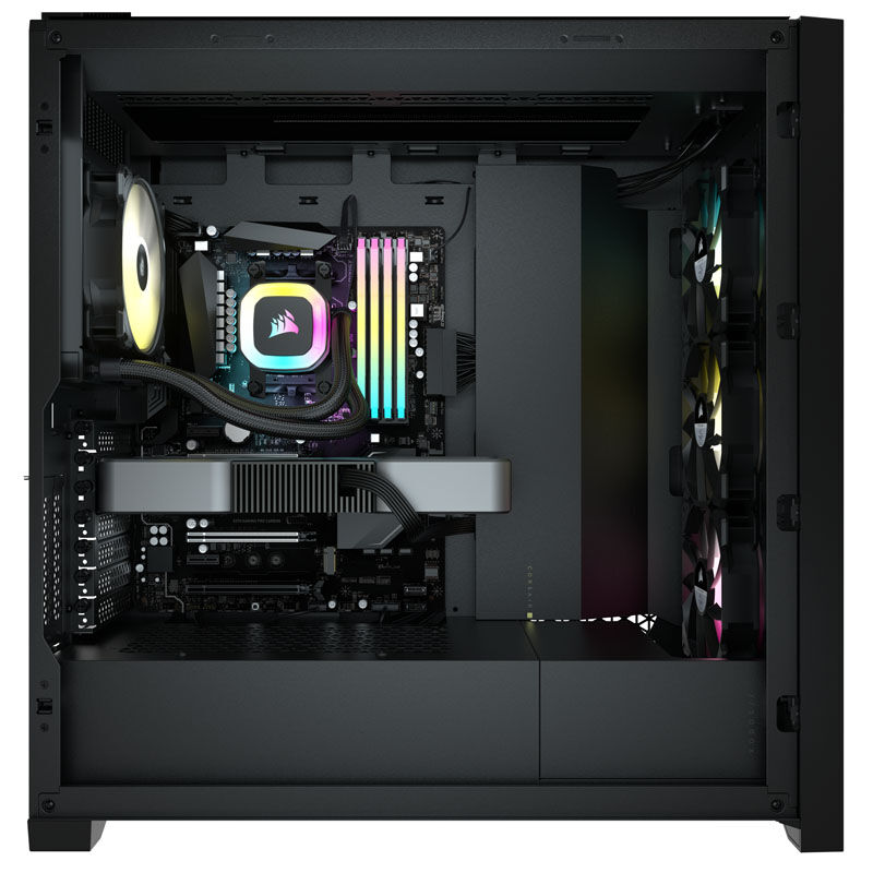 Corsair H55 RGB complete water cooling - 120 mm, black
