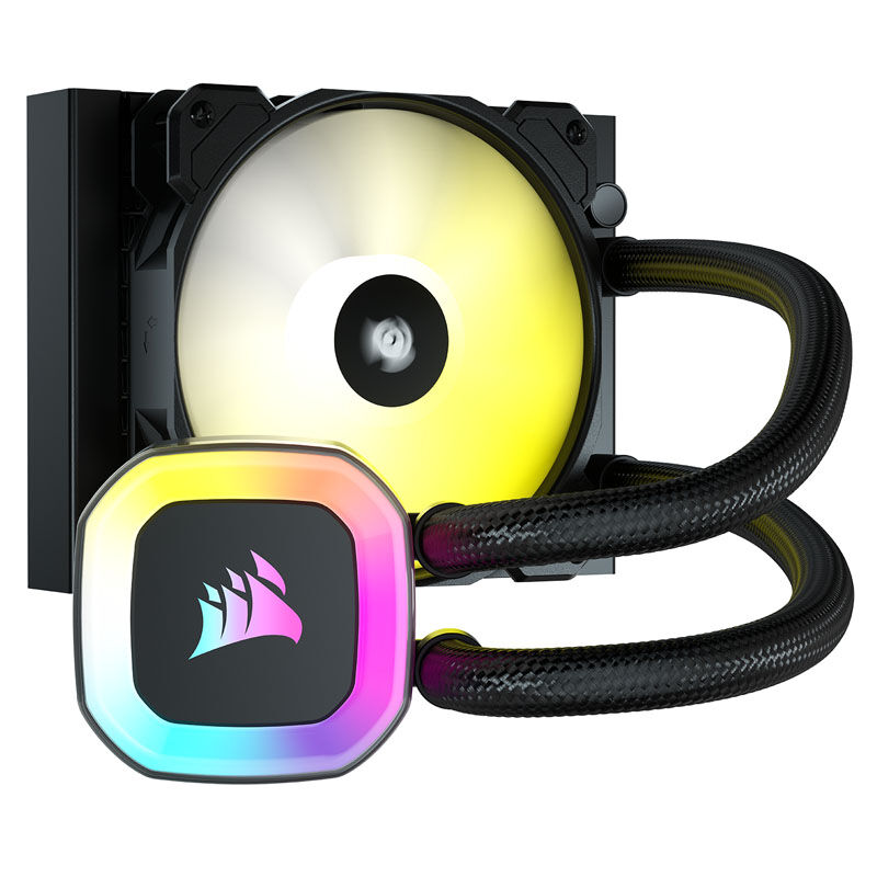 Corsair H55 RGB complete water cooling - 120 mm, black