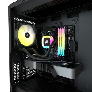 Corsair H55 RGB complete water cooling - 120 mm, black