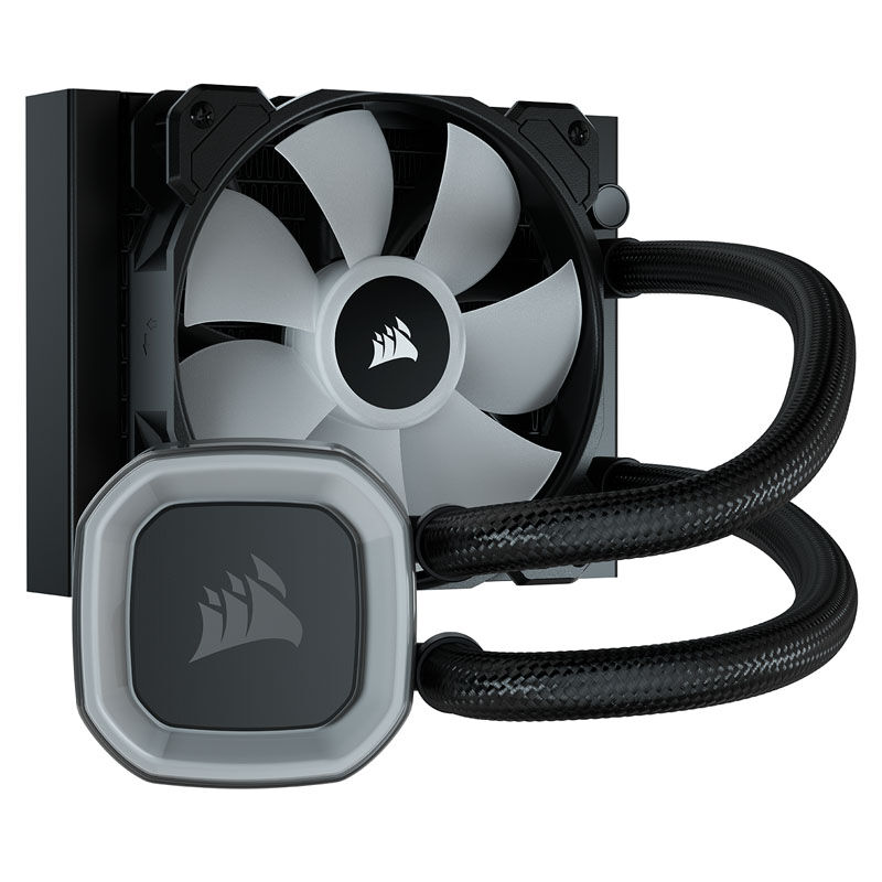 Corsair H55 RGB complete water cooling - 120 mm, black