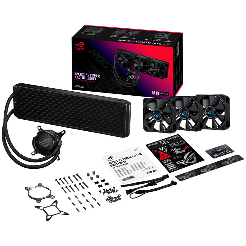 ASUS ROG STRIX LC III 360 complete water cooling system - black