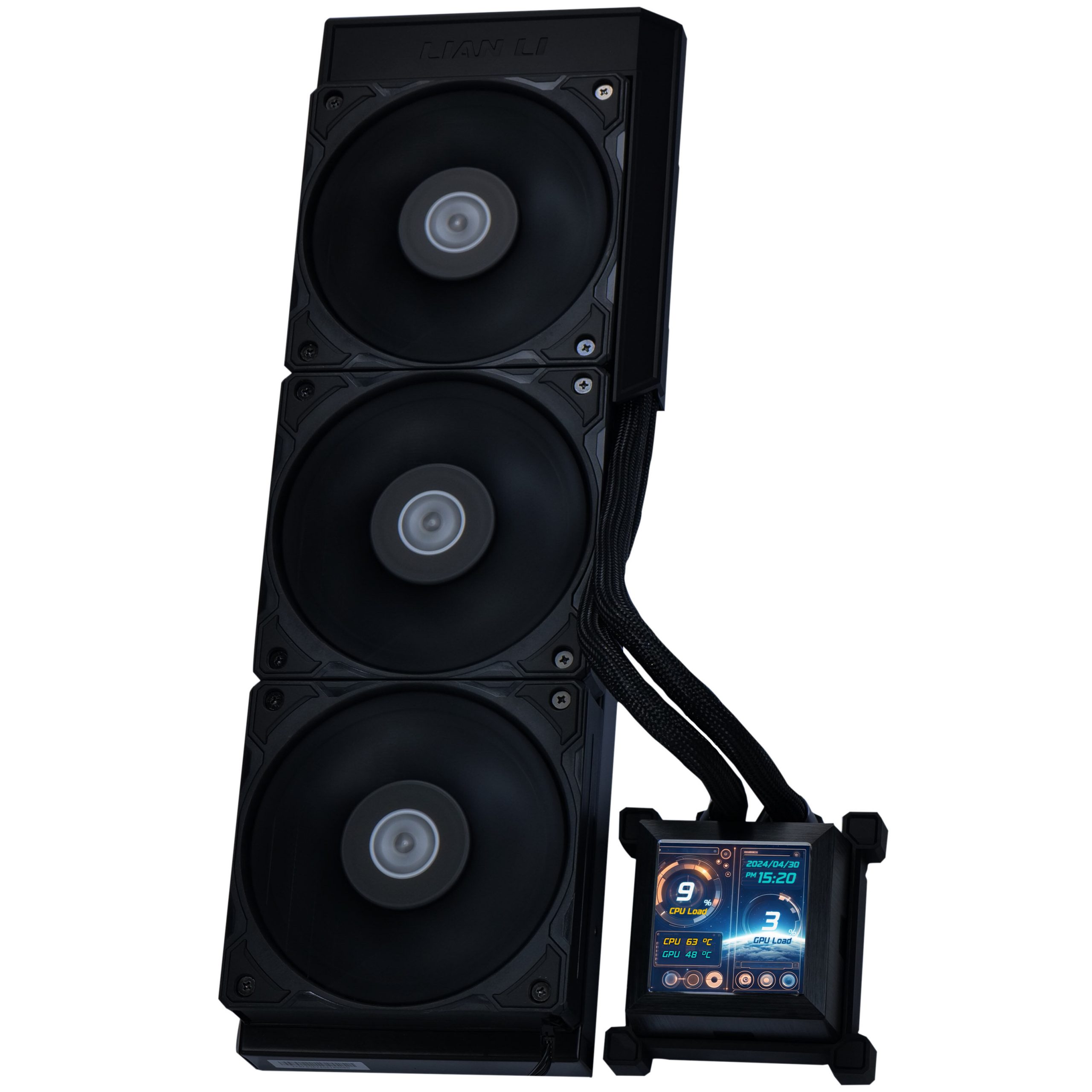 Lian Li HydroShift LCD 360 Silent AIO Water Cooler - Black