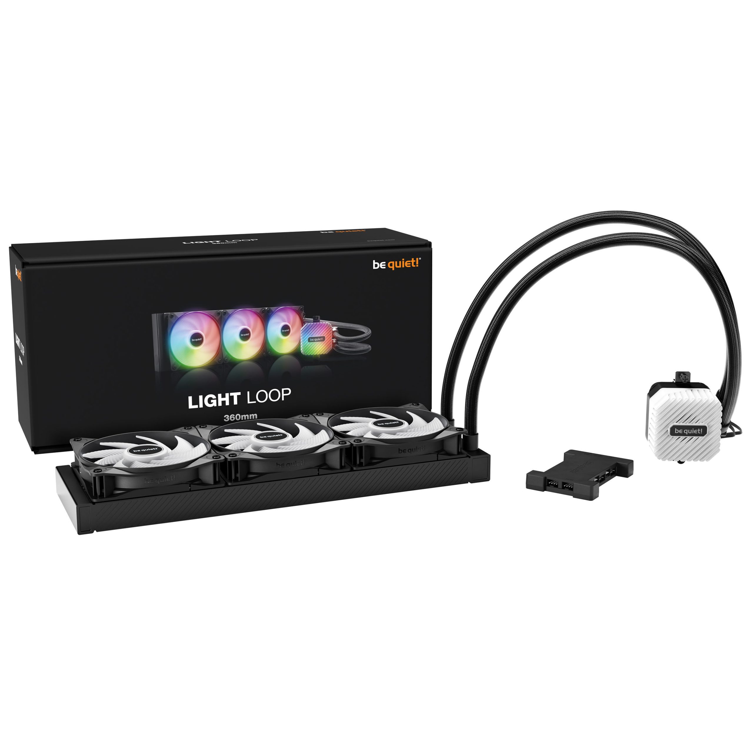 be quiet! Light Loop All-in-One water cooling, ARGB - 360 mm, black