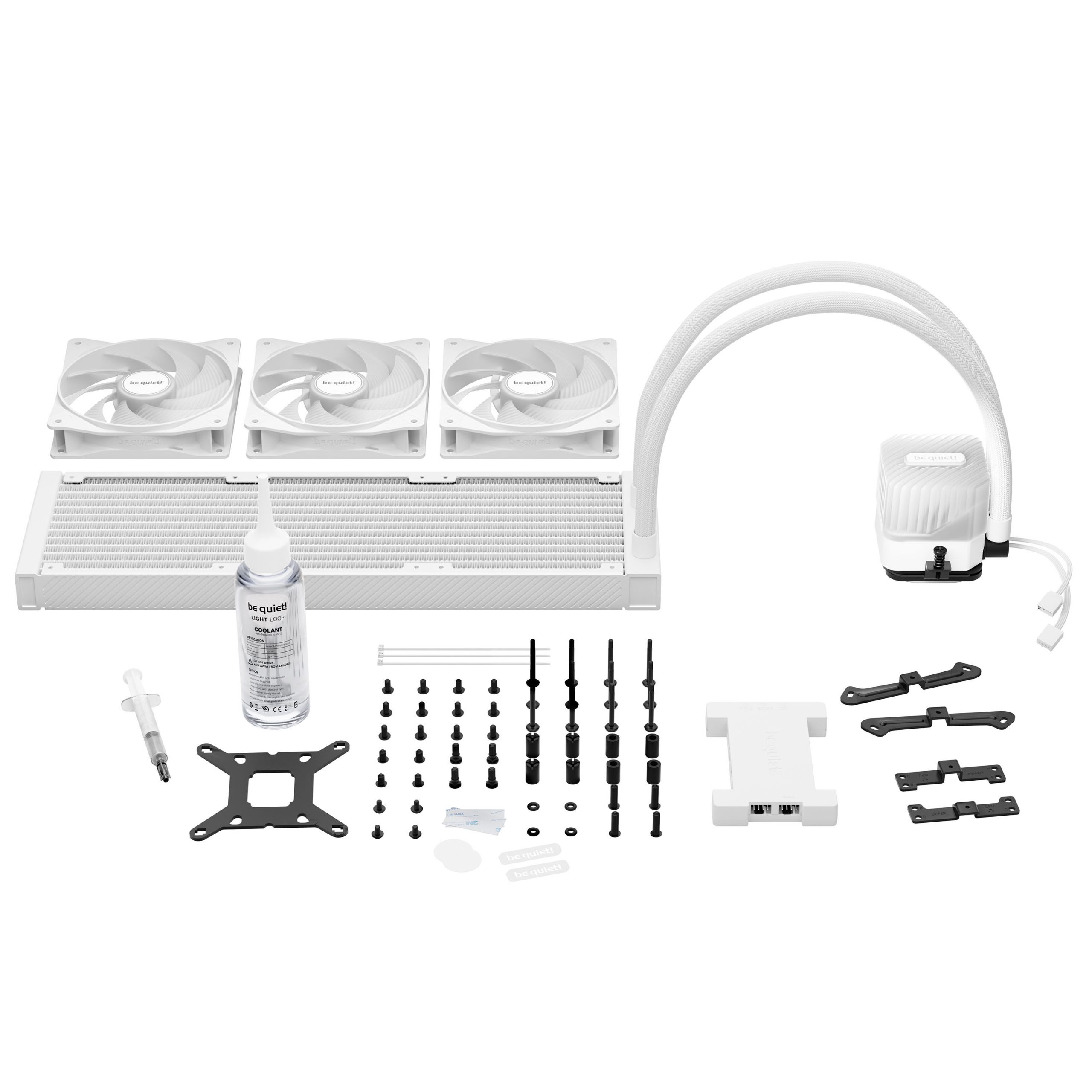 be quiet! Light Loop All-in-One water cooling, ARGB - 360 mm, white