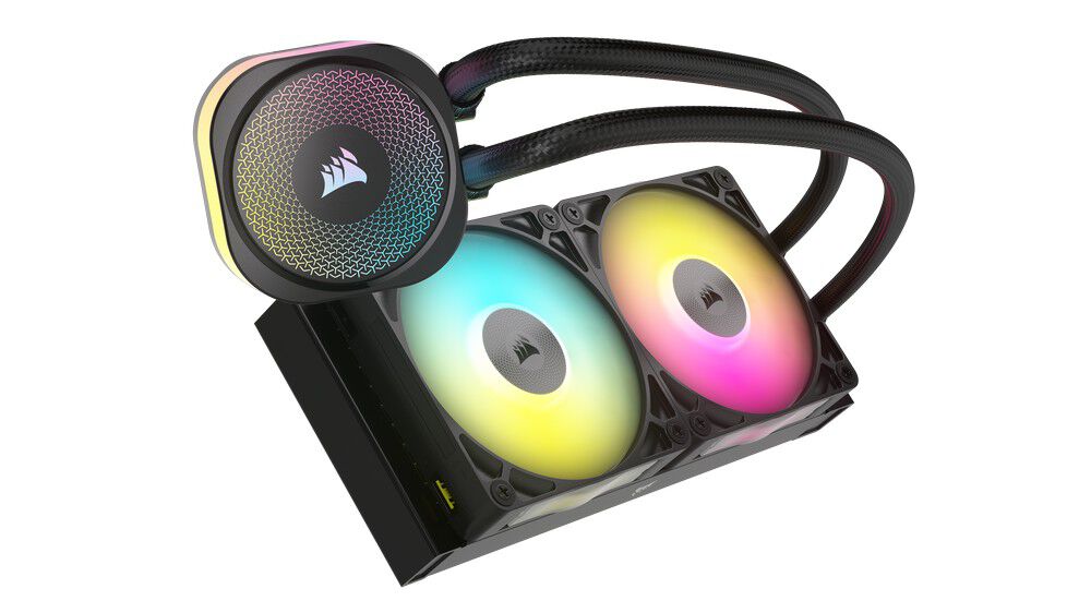 Corsair iCUE LINK Titan 240 RX RGB Complete Water Cooling System - 240 mm, Black