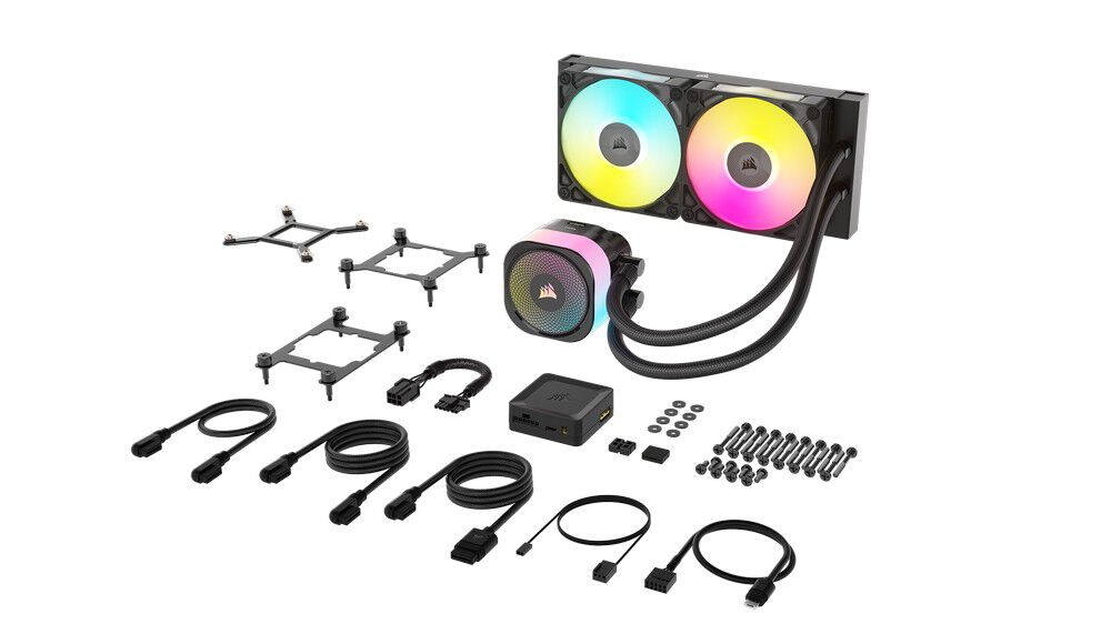 Corsair iCUE LINK Titan 240 RX RGB Complete Water Cooling System - 240 mm, Black
