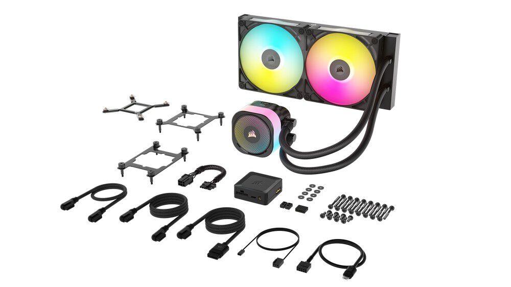 Corsair iCUE LINK Titan 280 RX RGB Complete Water Cooling System - 280 mm, Black : image 8