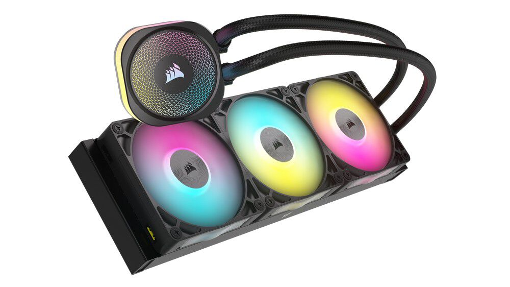 Corsair iCUE LINK Titan 360 RX RGB Complete Water Cooling - 360 mm, black