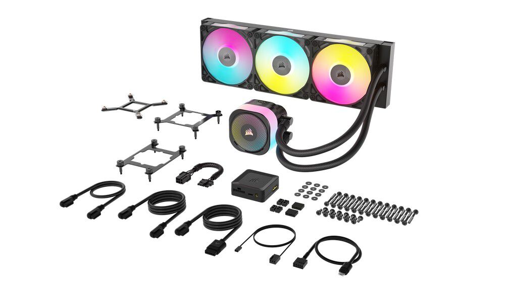 Corsair iCUE LINK Titan 360 RX RGB Complete Water Cooling - 360 mm, black
