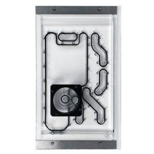 Stealkey Customs Lian Li O11D Mini Front MK2 D5 Distroplate - acrylic - white