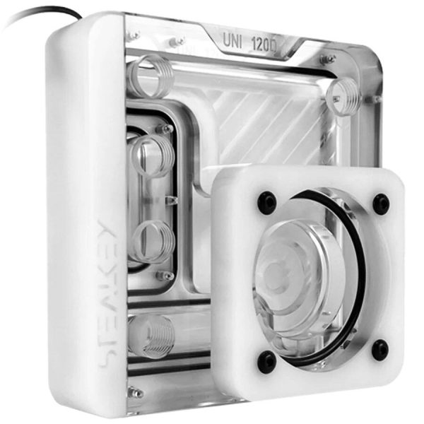 Stealkey Customs SK-UNI 120D Distroplate – D5 PWM D-RGB – White Edition