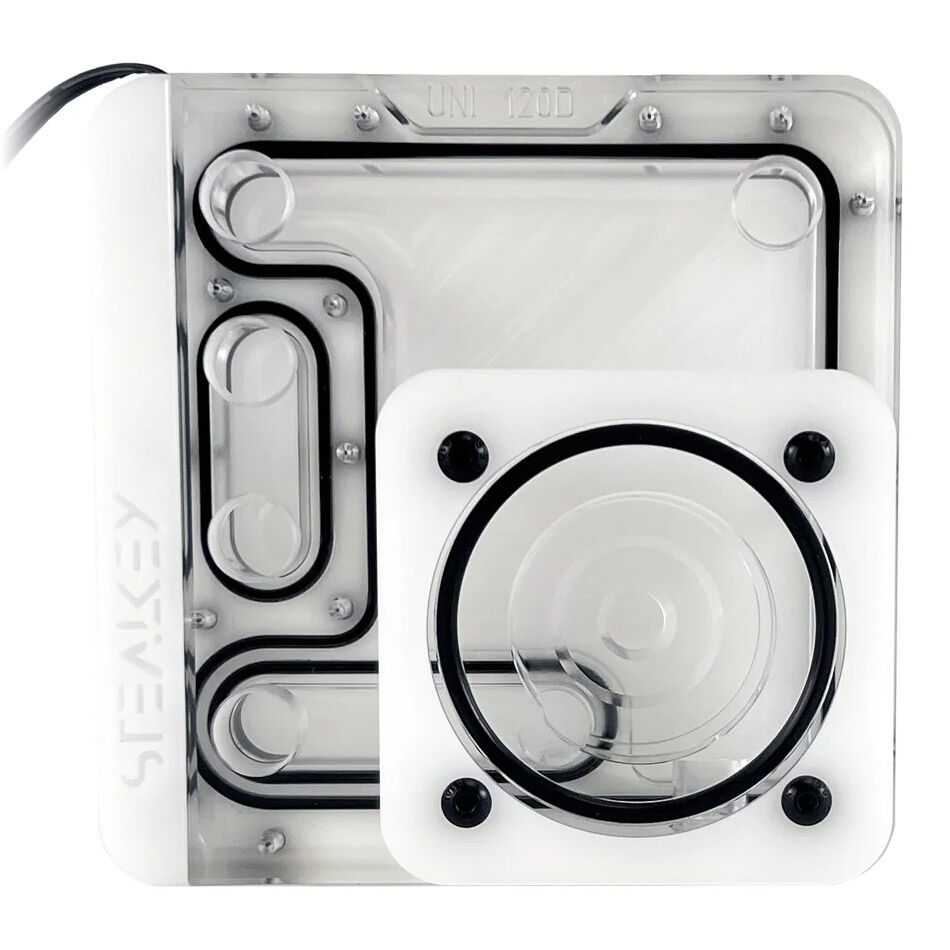 Stealkey Customs SK-UNI 120D Distroplate - D5 PWM D-RGB - White Edition