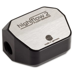 Aqua Computer flow sensor high flow 2, 2x G1/4 - silver/black : image 1