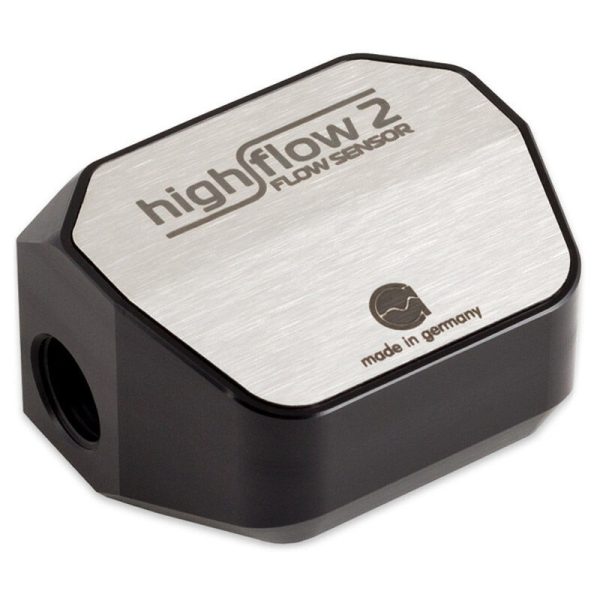 Aqua Computer flow sensor high flow 2, 2x G1/4 – silver/black