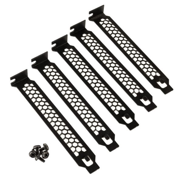 Kolink PCI slot covers – 5 pieces, black