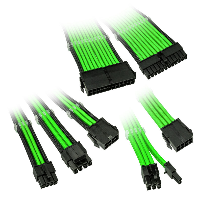 Kolink Core Adept Braided Cable Extension Kit - Green : image 1