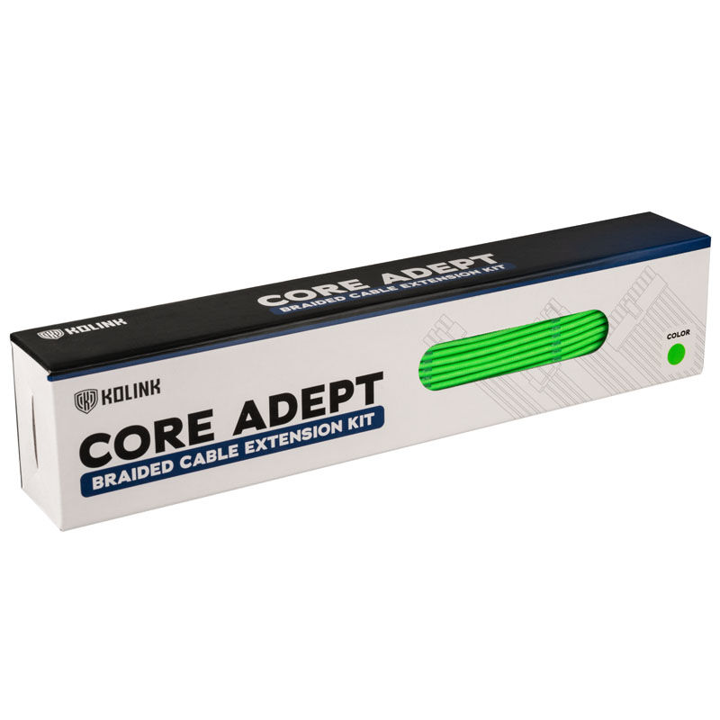Kolink Core Adept Braided Cable Extension Kit - Green : image 4