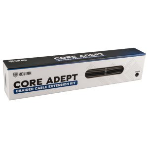 Kolink Core Adept Braided Cable Extension Kit - Black/Gunmetal : image 4