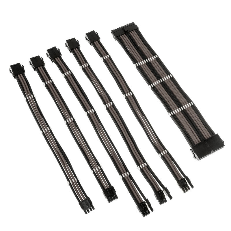 Kolink Core Adept Braided Cable Extension Kit - Black/Gunmetal : image 2