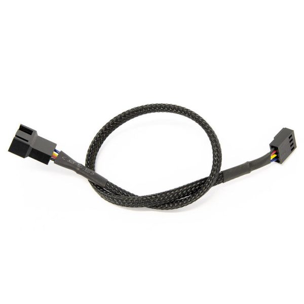 Watercool 4-pin PWM extension, black – 30cm